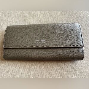 GIORGIO ARMANI authentic leather wallet long